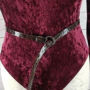 Kenneth Cole Reaction Brown Snakeskin‎ Belt